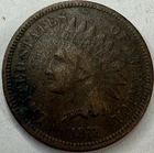 1872 Indian Head Cent Exact Coin Imaged #IND1733