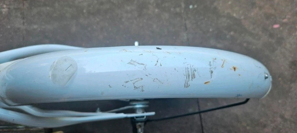 Mädchen Fahrrad Weiß Flowerbike Gebraucht mit Mängeln - Bild 3 von 4