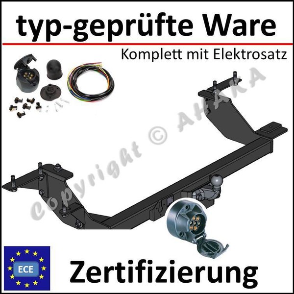 AHK + E-Satz ES7 Bus Kasten FüR Peugeot Boxer 94-02 + 02-06 AnhäNgerkupplung-image