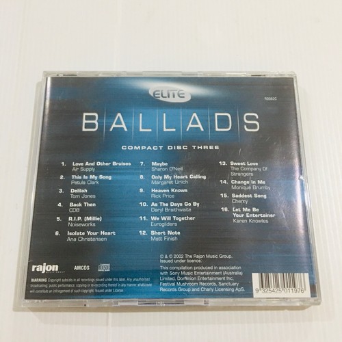 Ballads CD3 Various Artists Luther Vandross Pat Boone The Drifters - Picture 3 of 5