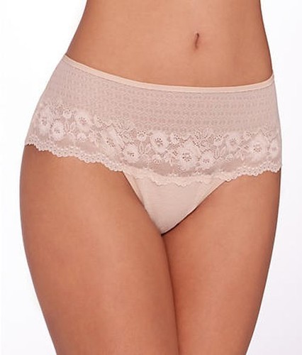 Nwt Wacoal 845212 " Der Insider " Spitze Boyshorts, Hipster, Beige - Bild 4 von 5