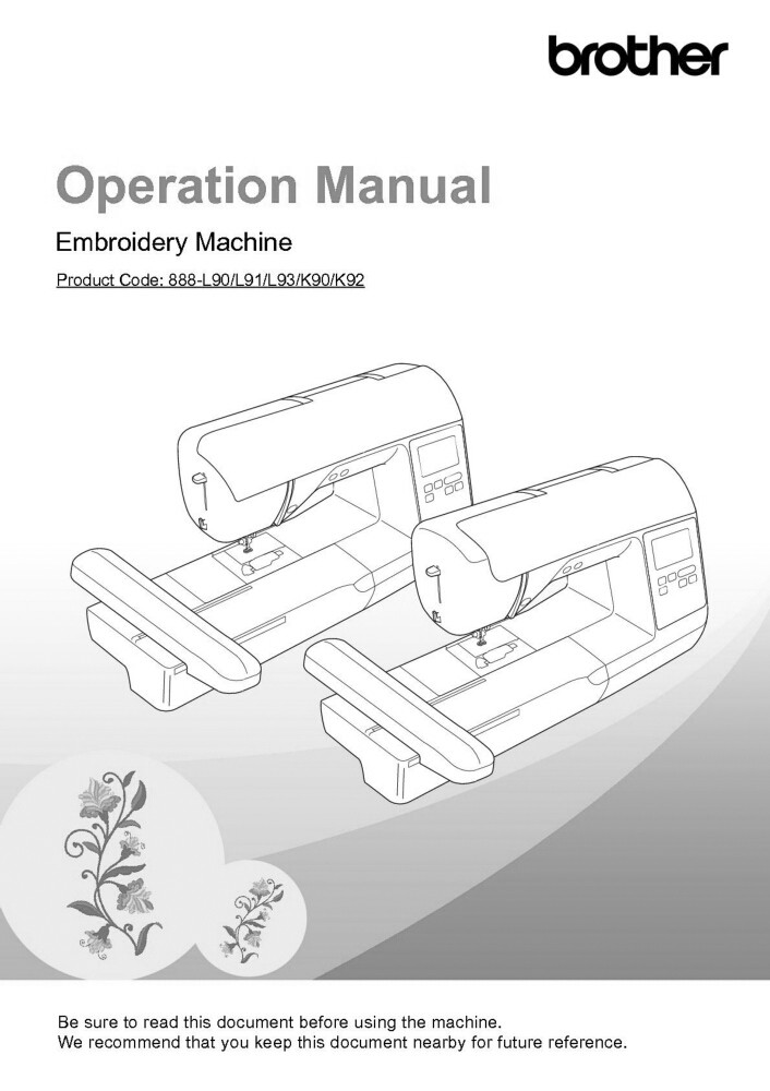 Brother Innovis NS1150E Embroidery Owners Instruction Manual Reprint eBay