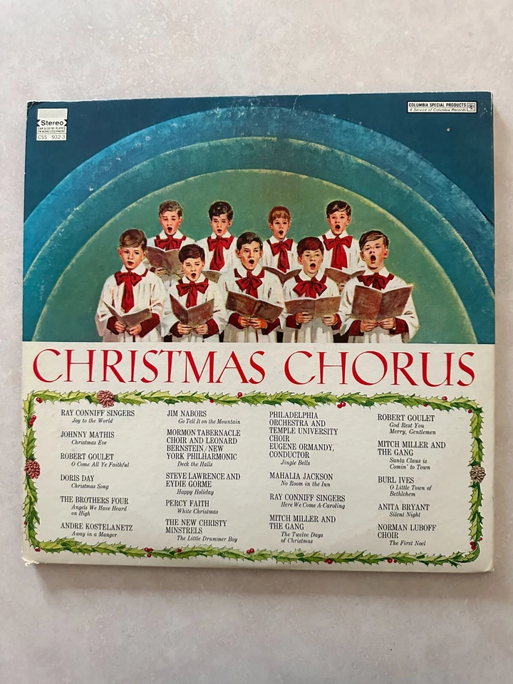 Christmas Chorus - vintage OG Columbia vinyl LP- w/ poster - Burl Ives - Conniff - Image 2 of 4