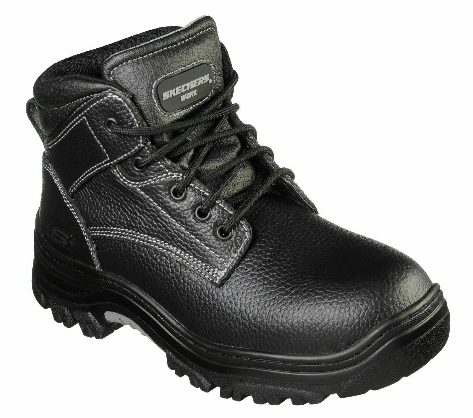 skechers steel toe boots with memory foam