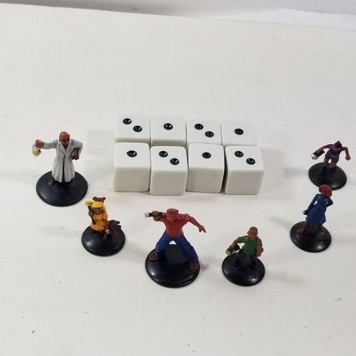 Betrayal at House on the Hill Board Game Replacement Parts 8 Dice & Characters