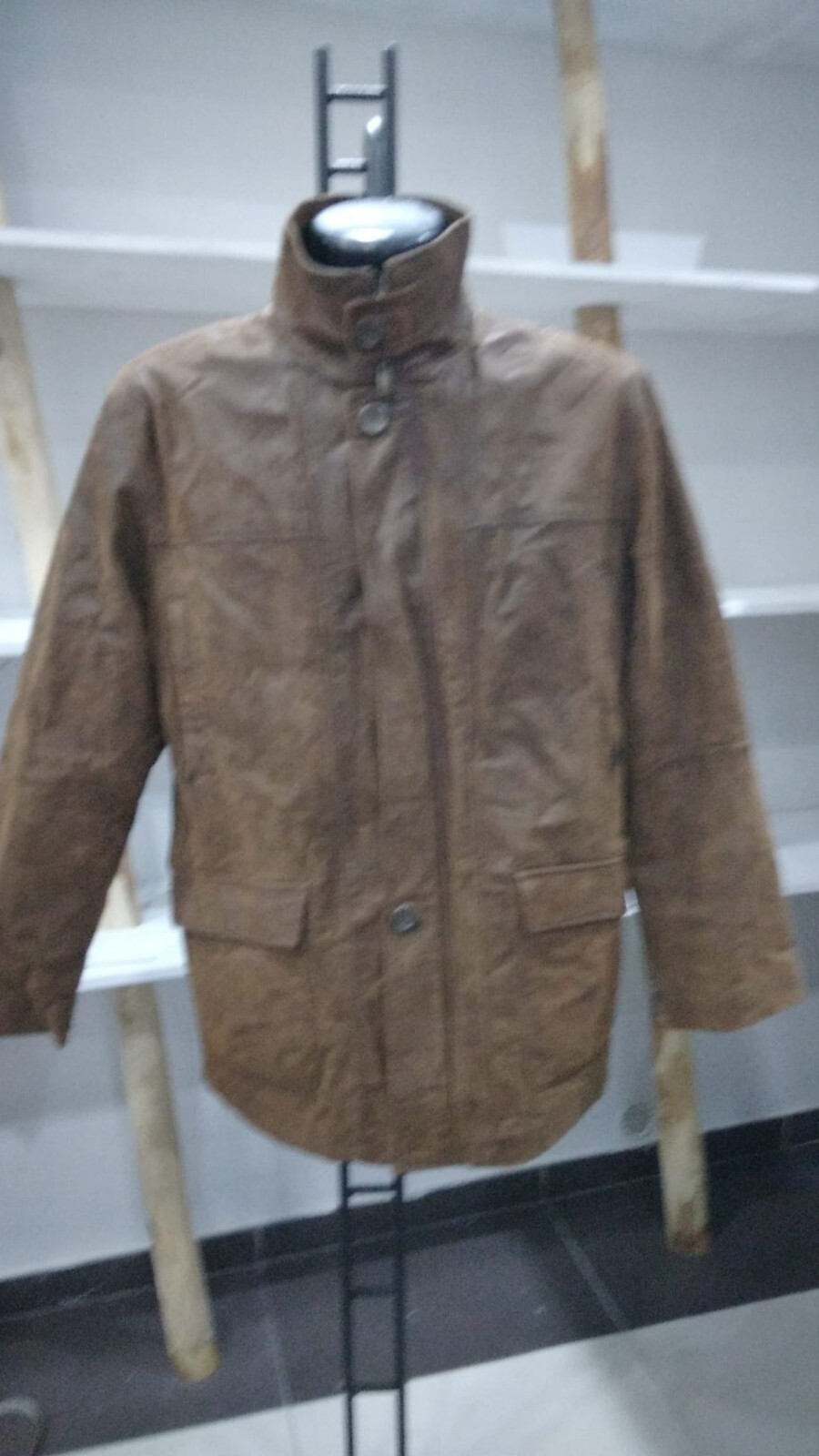Men's Brown Real Leather Jacket Gilberto Size L PGC005LZ