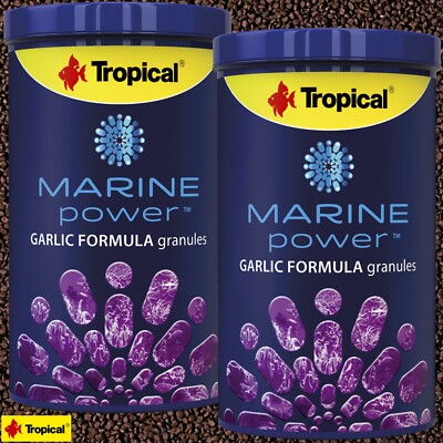 (21,45 /L) Tropical Marine Power Garlic Formula Granulat 2x 1L Meerwasser