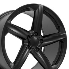 19 20 Staggered Satin Black Rims Set Fit Corvette C8 Z06 Style Wheels