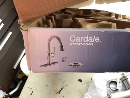 Kohler? Cardale K-R72247-SD-VS Pull-down Kitchen Faucet -Vibrant Stainless- Used - Picture 5 of 15