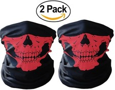 2 Ghost Biker Skull Hood Face Mask Motorcycle Ski Balaclava CS Sport Helmet .