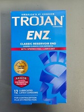 Trojan ENZ Classic Lubricant Condoms 12 Count