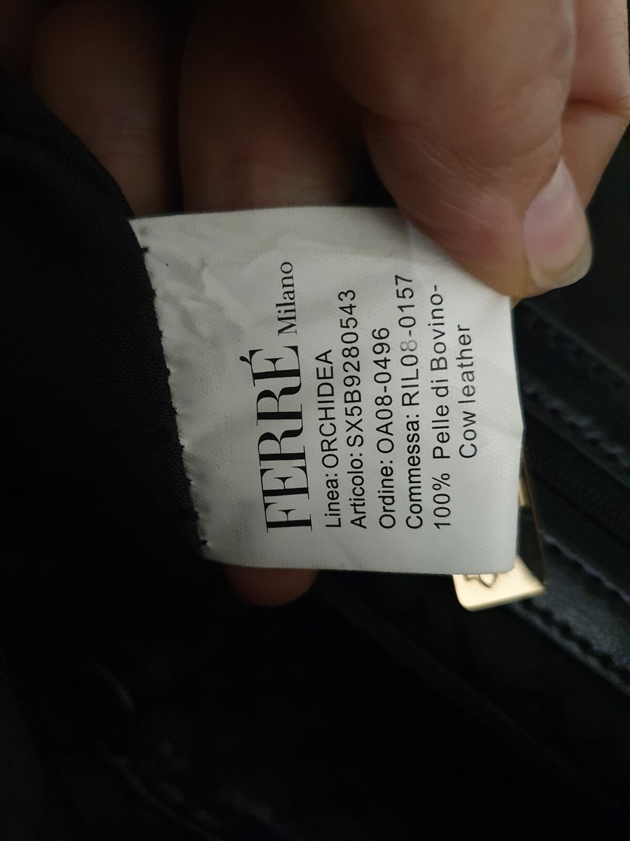 Sac à Main Gianfranco Ferré Orchidea En Cuir Et Fourrure Rase - Vintage TTBE
