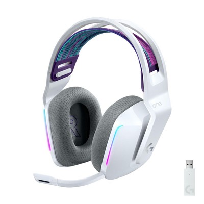 Logitech 981-000883 G733 LightSpeed Wireless RGB  Gaming Headset - WHITE EME ~E~