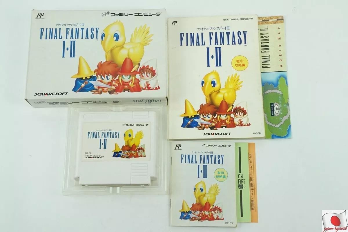 Final Fantasy 1 NES SQUARE Nintendo Famicom Box From Japan