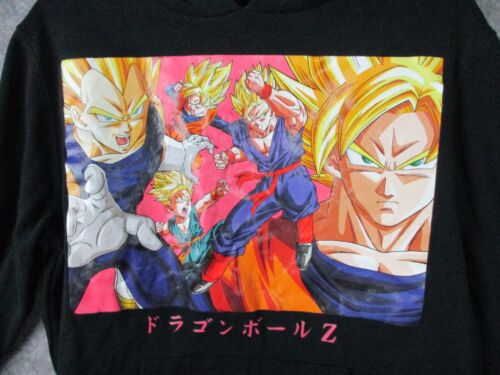 Dragon Ball Z Hoodie Men Small Black Sweatshirt Pullover Super Saiyan Goku Anime - Picture 2 of 14