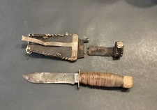 WWII WORLD WAR II MARBLES Gladstone Mich. U.S.A. FIGHTING HUNTING KNIFE