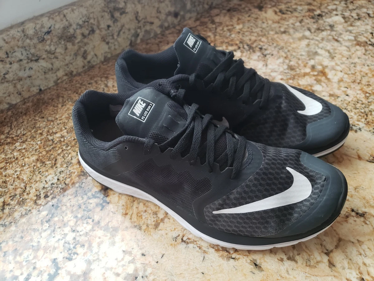 Nike FS Lite Run 3 Women s Running Shoe Black White 807145 001 Low