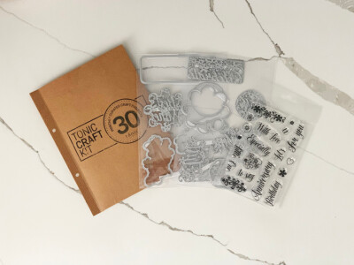 Tonic Studios Craft Kit 30 Dies and Stamps, Spring Sentiments