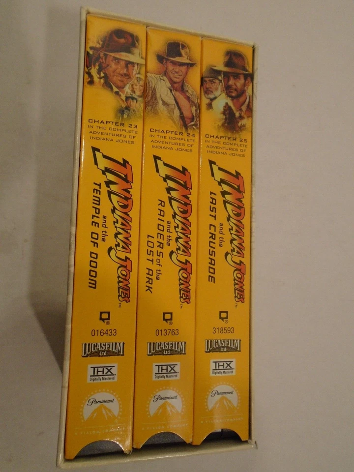 Indiana Jones The Adventure Collection VHS 3-Tape box Set 1999 - Image 2 of 4