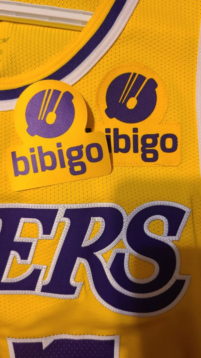 Los Angeles Lakers 2021-2022 to Present Bibigo Sponsor Patch for Yellow  Jersey