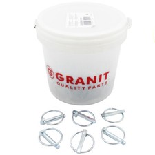 Secchio spine a scatto Ø 4,5 mm per attacco attrezzi trattore 100 Pz