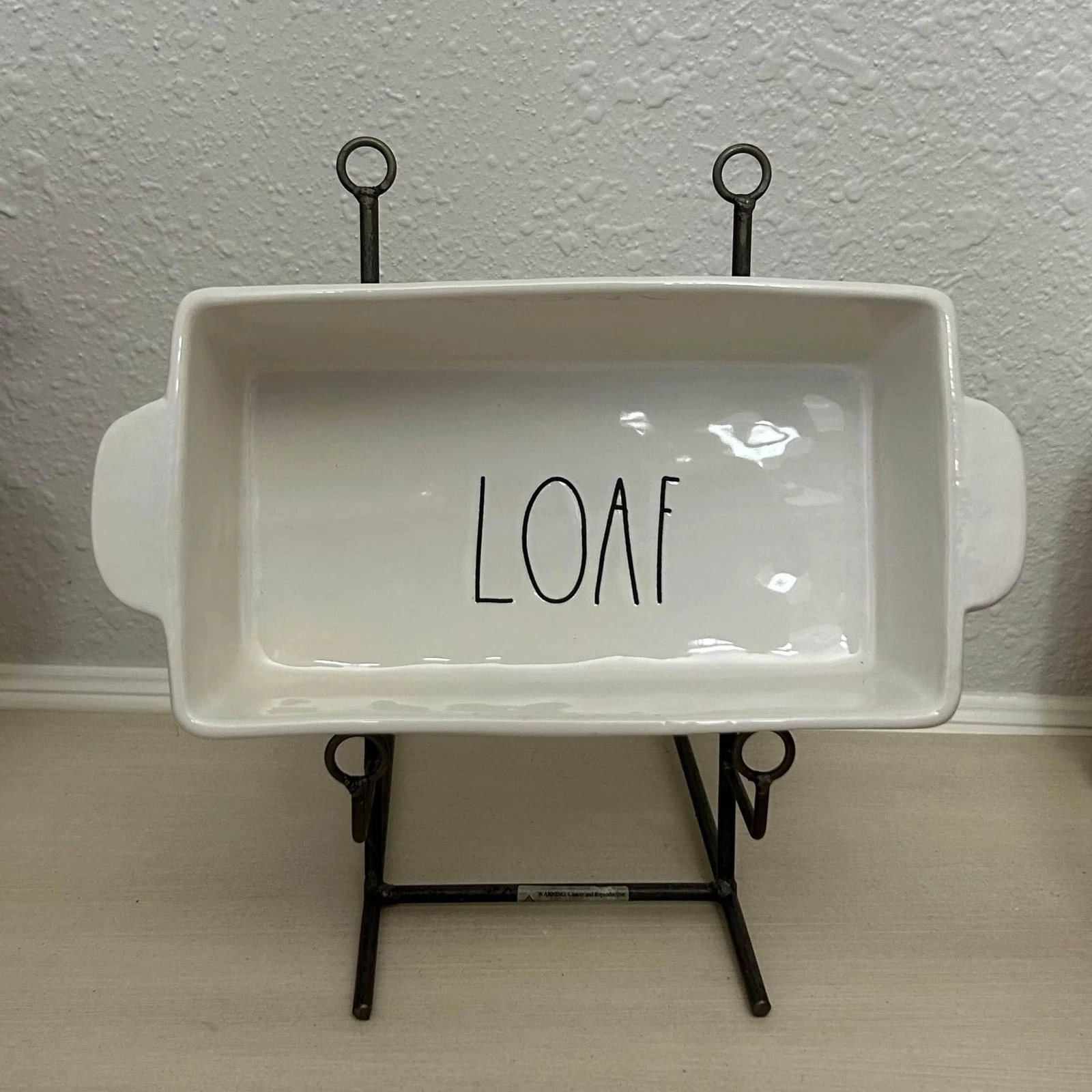 Rae Dunn Loaf Baking Ceramic Pan Dish