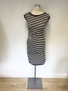 pink striped bodycon dress