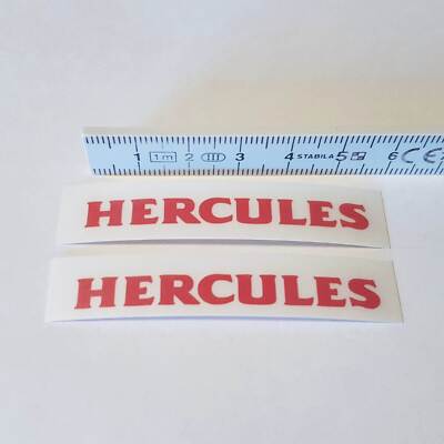 Heck Aufkleber passend für Hercules Retro Prima MF 2 3 4 5 M Ultra 2x 5,5cm Rot
