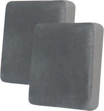 Gray Velvet Couch Cushion Covers 2pk Soft Sofa/Couch Seat Cushion Covers