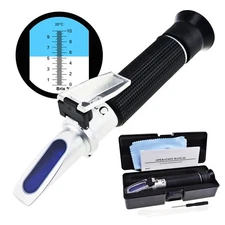 Brix Refractometer 0~10% ATC CNC Maple Syrup Makers ±0.1% Accuracy Brixmeter