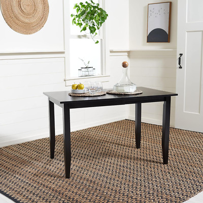 Miliano Matte Black Drop Leaf Dining Table for Modern Homes