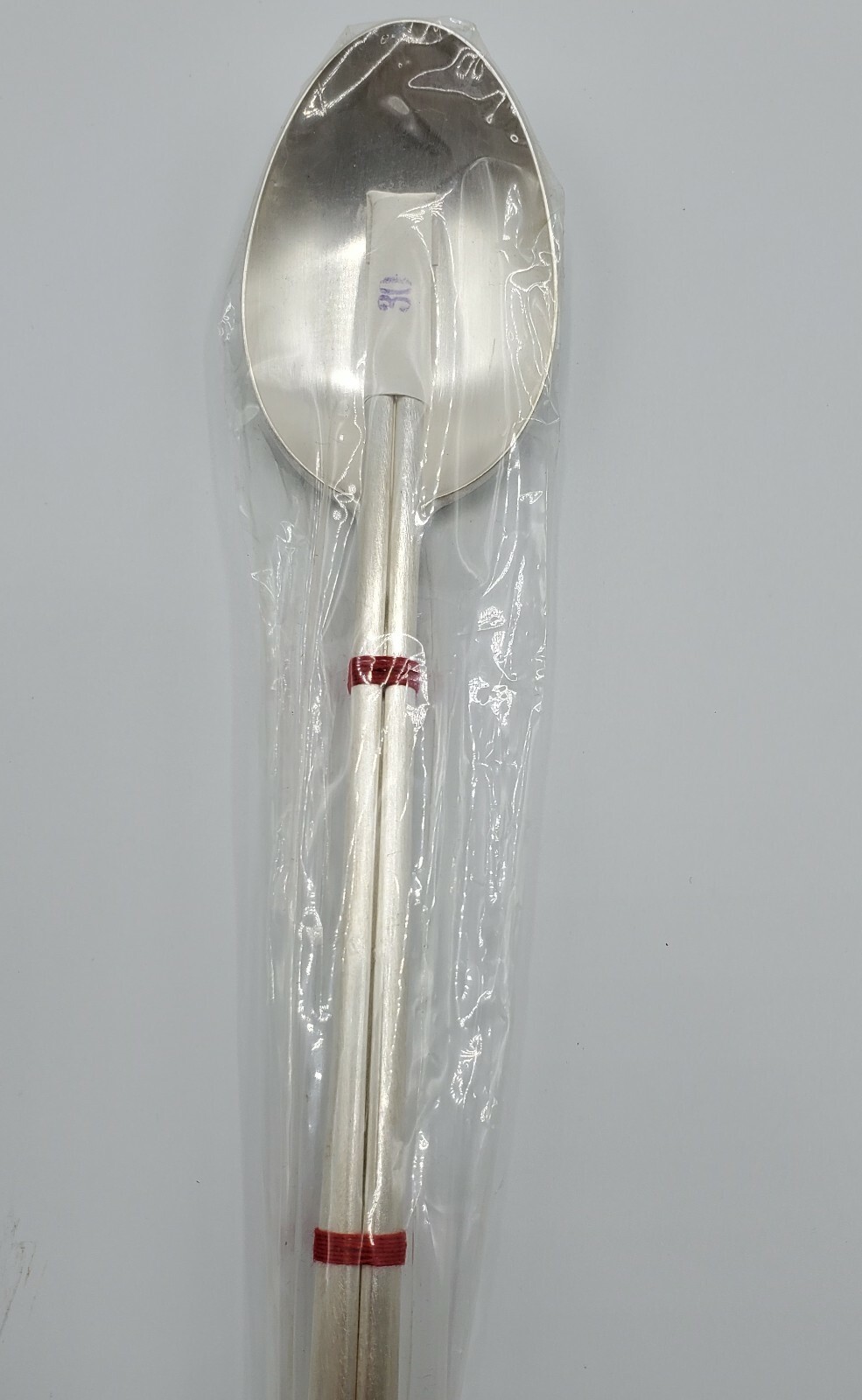 Fine Silver Chopstick and Spoon Set NEW Unopened Korean Vintage 112.5g