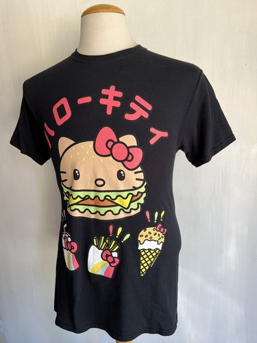 HELLO KITTY BURGER SHOP (2022) Official Unisex SOLD OUT!!! Sanrio T-Shirt Small - Picture 3 of 5