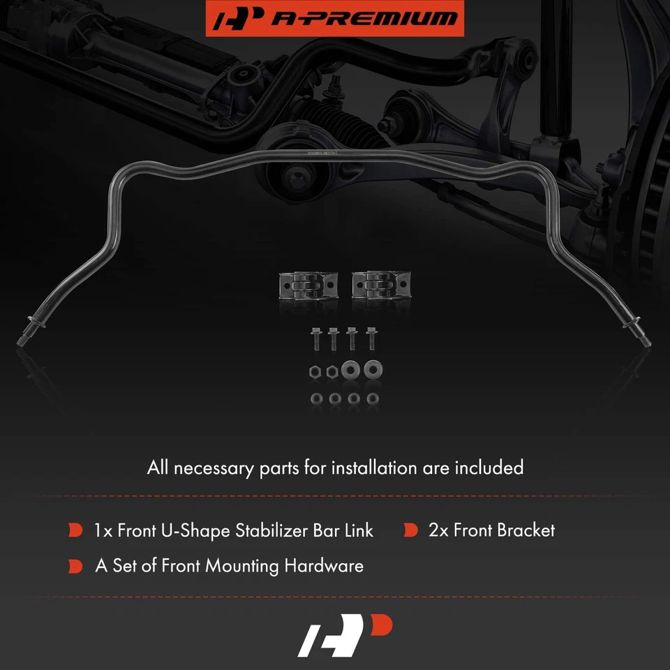 Suspension Sway Bar w/ Bushing Kit Front for Saturn SL SL1 SL2 91-02 SC SC1 SW2 - Image 2 of 4