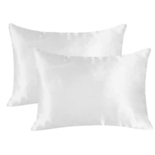 EHP Super Soft & Silky 2 Piece Satin Toddler Pillowcases, Zippered Closure