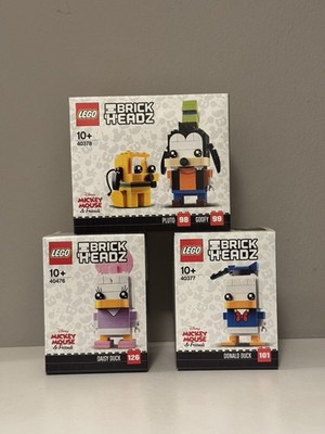 Lego Brickheadz BUNDLE - Donald, Daisy, Pluto, Goofy 40377,40378,40476 Neu & OVP