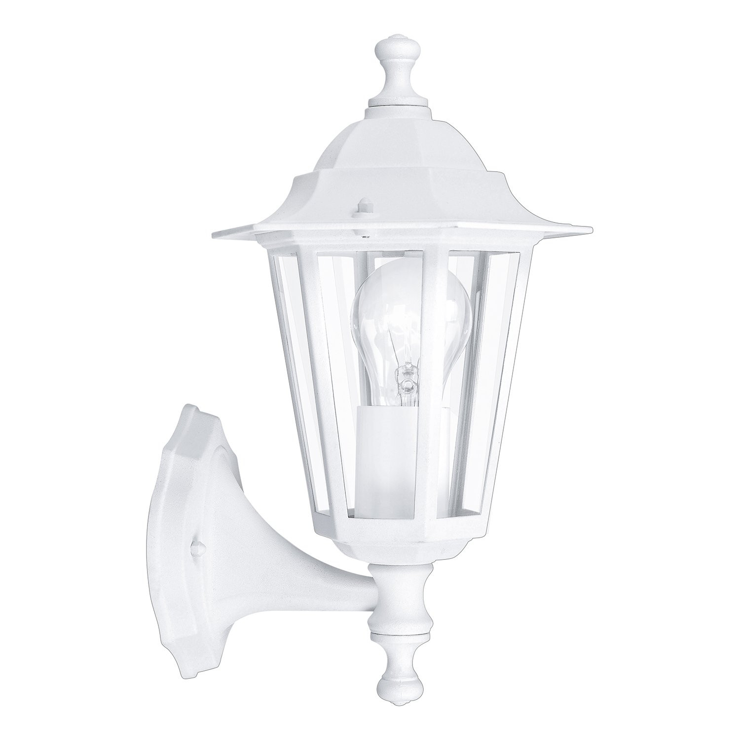 Applique Esterna Bianca Laterna 5 per Casa e Giardino - Sicurezza E27 - 1