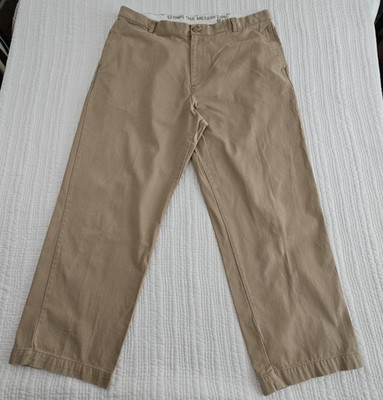 Chaps True American Chino Men's 42x32 Tan Wide Leg 100% Cotton Well Made Classic