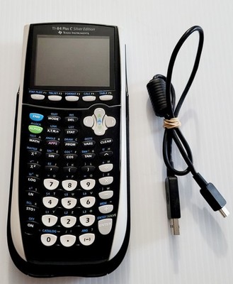 Texas Instruments TI-84 Plus C Silver Edition Graphing Calculator - Black