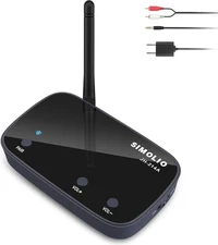SIMOLIO Long Range Bluetooth Audio Adapter, HiFi Wireless Adapter for Home Stere