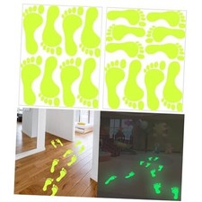 St.particks Day Decorations Green Footprint Glow in The Dark Leprechaun