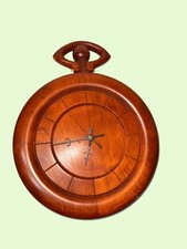 Retro Handmade Wooden Wall Clock Quartz Movem...