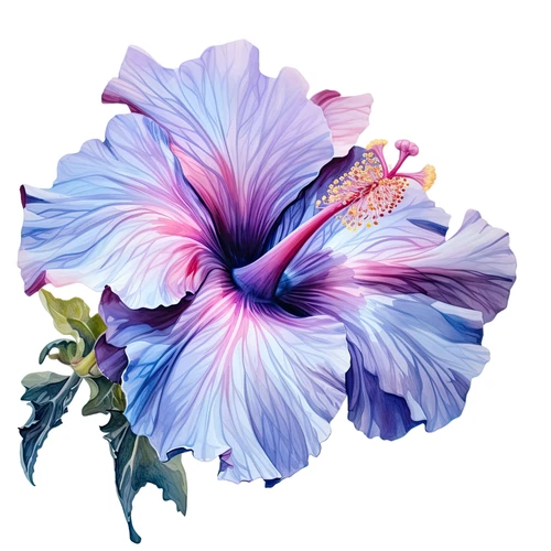 Hibiscus Flower Floral Self Adhesive Vinyl Sticker