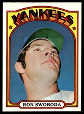 1972 Topps Ron Swoboda  -- New York Yankees #8