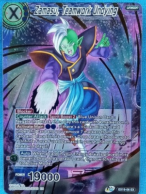 Dragonball Super Cards - Zamasu, Teamwork Undying - EX19-06 **Near Mint**