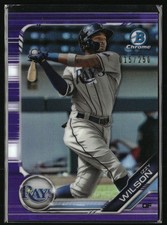 2019 Bowman Draft #BDC-13 Izzy Wilson Chrome Purple Refractor #/250