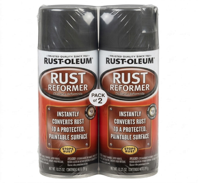 #ad 2pk Automotive Black Finish Rust Converter Rust Reformer Spray Coat 10.25 oz $13.99