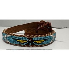 Vintage 26.5" Thunderbird beaded belt