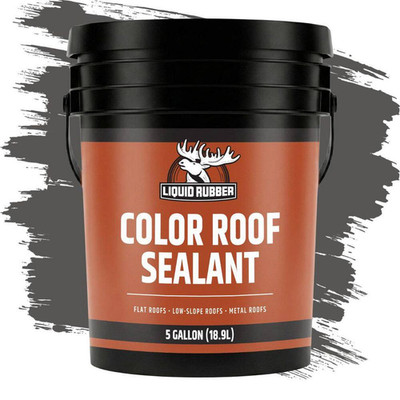 Color Roof Sealant-Elastomeric Roof Coating for Flat and Metal Roofs Dark Gray 5