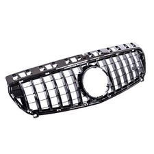 Sport K&uuml;hlergrill passend f&uuml;r Mercedes A W176 Schwarz Glanz 12-15 Vorfacelift